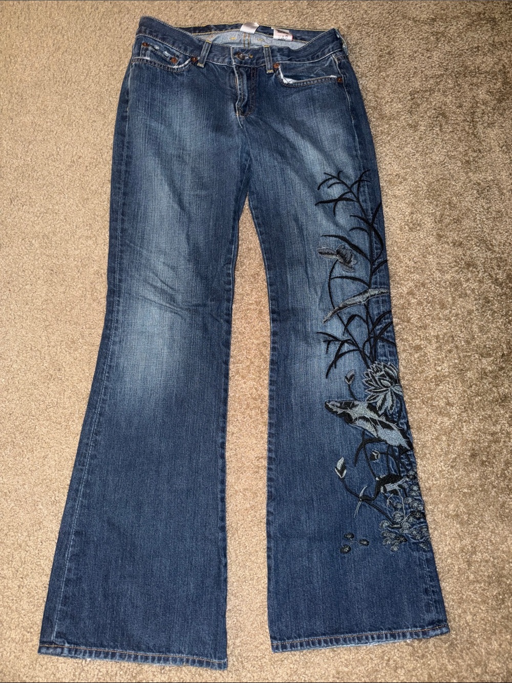 Lucky Brand Dark Blue Straight Leg Jeans - Picture 12 of 13